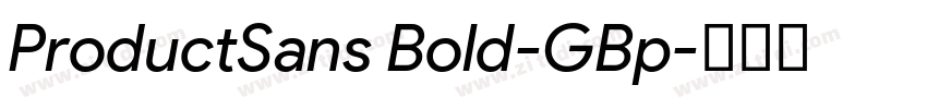 ProductSans Bold-GBp字体转换